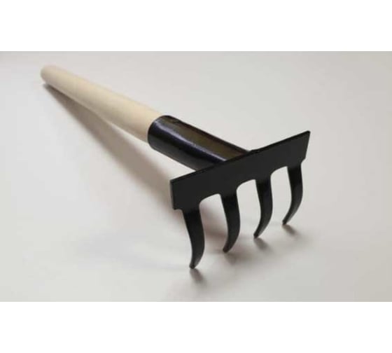 Изображение товара Прямые 4-х зубые грабли с деревянной ручкой ЗМИ ГП-4 36