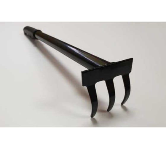 Изображение товара Прямые 3-х зубые грабли ЗМИ металлическая ручка ГП-3м 32