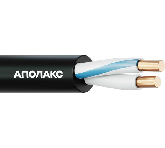 Изображение товара Кабель силовой АПОЛАКС ВВГнг(А)-LS 2x4,0 ок (N)-0,66 100 м 4687206952331