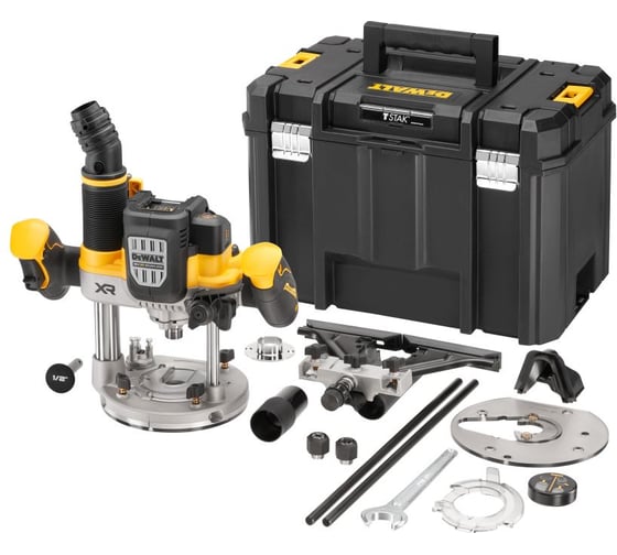 Изображение товара Аккумуляторный фрезер Dewalt DCW620NT, 18 В, 23000 об/мин, без АКБ и ЗУ, в кейсе TSTAK DCW620NT-XJ