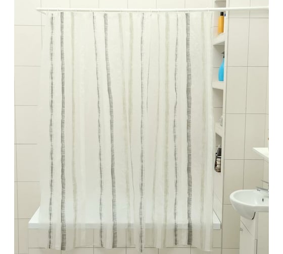 Изображение товара Штора для ванной Доляна Лайн 180х180 см, EVA 4093231