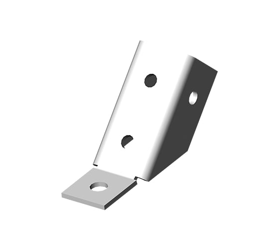 Изображение товара Опора OSTEC 45 град., толщина 4 мм, гальван. цинк ОП45-4,0-ЭЦ