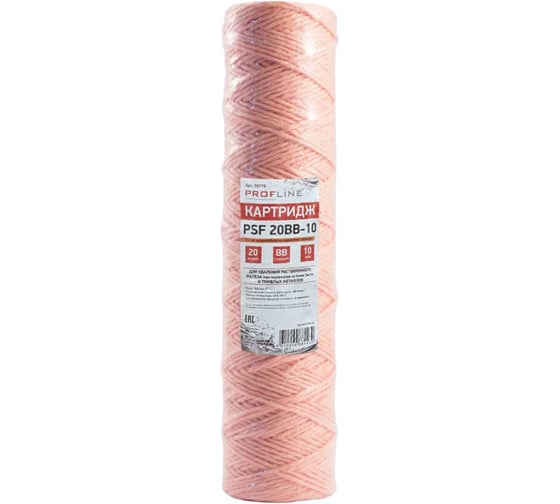 Изображение товара Картридж из обезжелезивающей нити PROFLINE PSF-20BB (ионообменное волокно) УТ-00050779