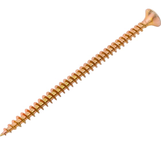 Изображение товара Универсальный саморез с потайной головкой BEFAST желтый цинк 4х70 100 шт. C4070100S