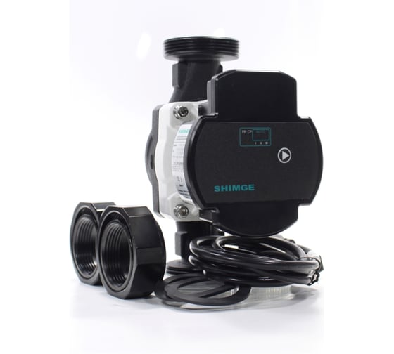 Изображение товара Насос циркуляционный SHIMGE APE 32-6-180 (1x220В; 45Вт), с гайками, L180 10111700034