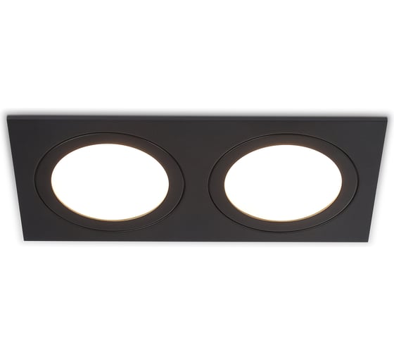 Изображение товара Светильник встраиваемый AMBRELLA LIGHT 2 BK черный IP44 GX53/2 max 15W 215*110*24 TN6615