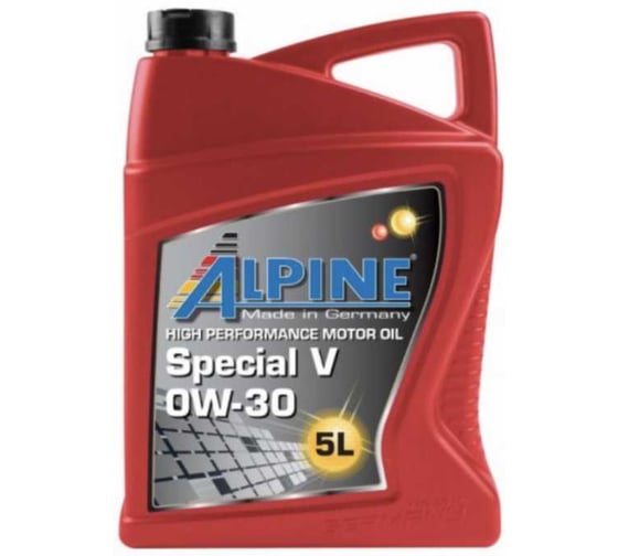 Изображение товара Масло моторное синтетическое Alpine Special V 0W-30 5L 101642