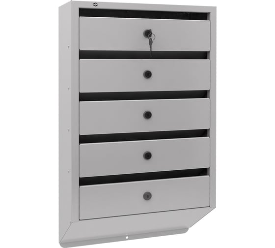 Изображение товара Почтовый ящик FerrumFormat Оптима Люкс 5 серый 4620065511103