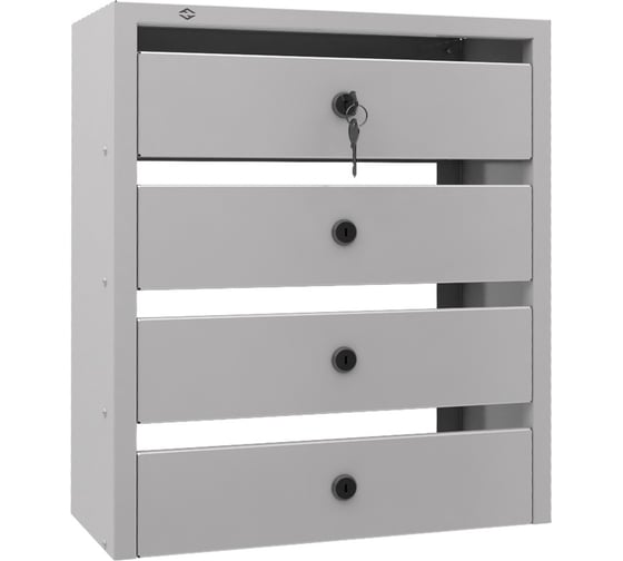 Изображение товара Почтовый ящик FerrumFormat Оптима Компакт 4 серый 4620065515187