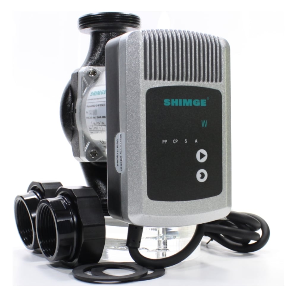 Изображение товара Насос циркуляционный SHIMGE APM 32-12-180 (1x220В; 0,18кВт), с гайками, L180 10111400020
