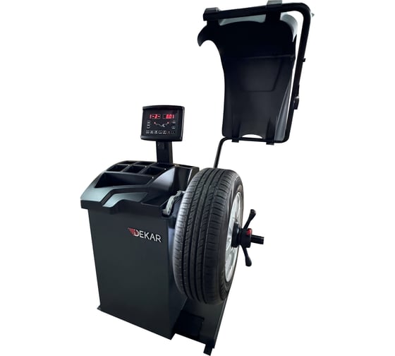 Изображение товара Стенд балансировочный для колес легковых автомобилей DEKAR с автоматическим вводом параметров, RAL7016, B2500