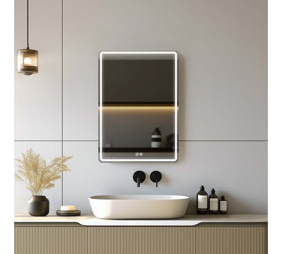 Изображение товара Зеркало с подсветкой и системой антизапотевания TOKITO 50х70 INAWASHIRO, TOK-INA-5070