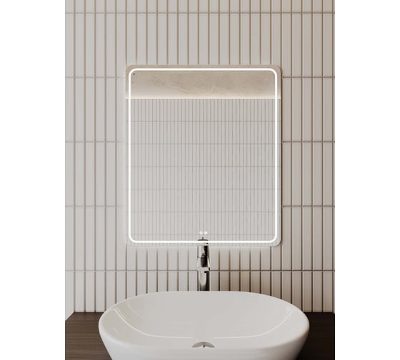 Изображение товара Зеркало с подсветкой и системой антизапотевания TOKITO 60х70 INAWASHIRO, TOK-INA-6070