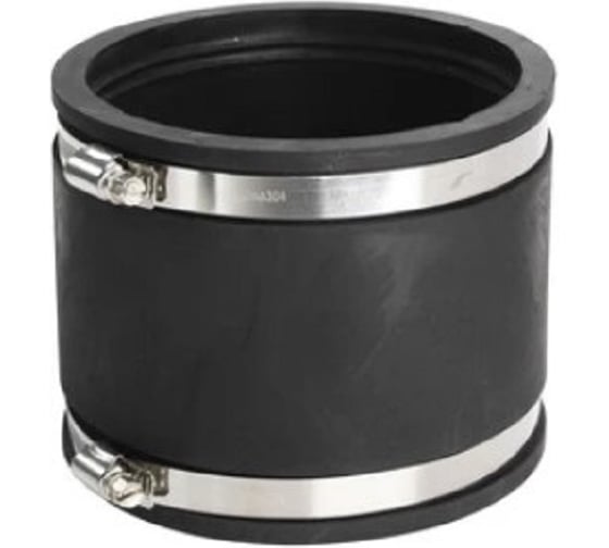 Изображение товара Гибкая муфта ZENIKA DN 50 диаметр труб 44-50 мм, EPDM с хомутом РТИ-00279