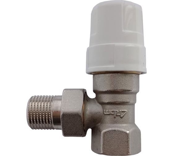 Изображение товара Клапан термостатический Пульсар угловой, Ду20, Ру10, штампованная латунь Р00074311