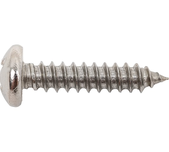 Изображение товара Саморез с полукруглой головкой КРЕП-КОМП нержавейка А2, DIN7981, 5.5х25, 500 шт. шпн5525