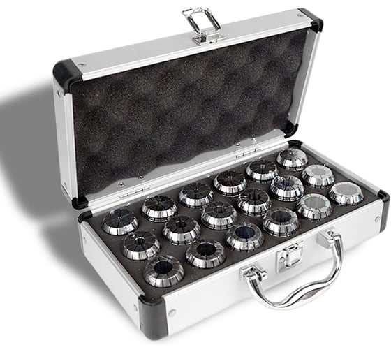 Изображение товара Набор цанг METALMASTER 3-20 мм ER32 DIN6499 (18 шт) 23437