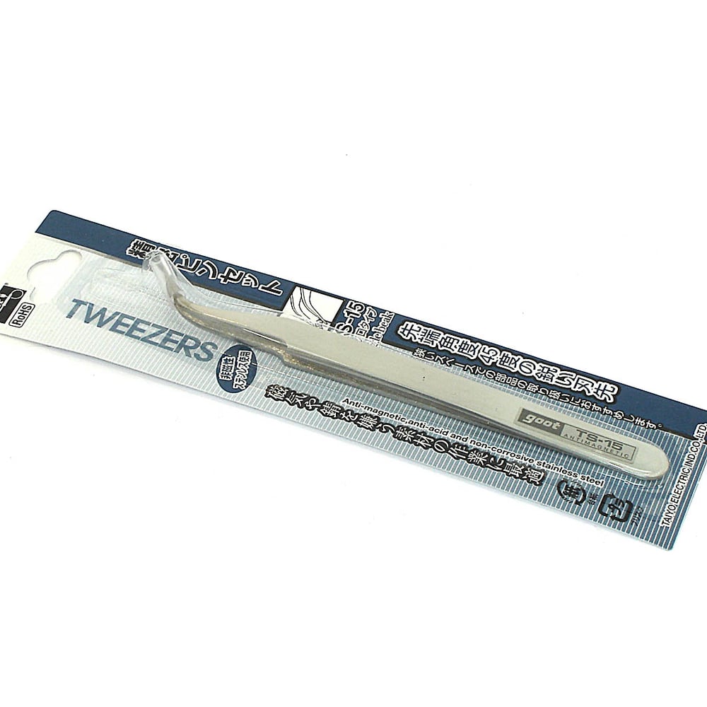 Изображение товара Пинцет Amperin Goot TS-15 изогнутый 120мм 058420