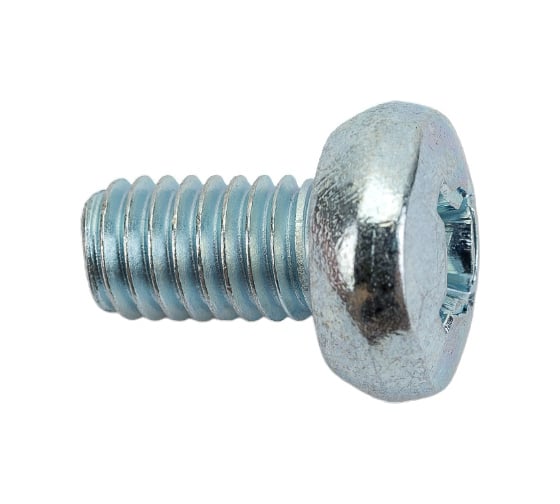 Изображение товара Винт BEFAST DIN 7985, полусфера, полная резьба, покрытие цинк, 6х10, 50 шт. 7985F0601050S