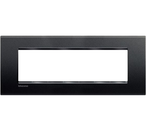 Изображение товара Рамка прямоугольная Legrand Livinglight 7 модулей, цвет антрацит LNA4807AR