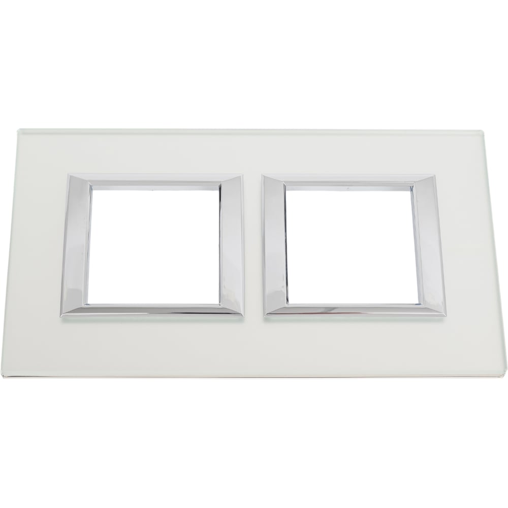 Изображение товара Рамка Legrand Axolute 2x2П 71мм горизонтальная с матовым стеклом HA4802M2HVSA