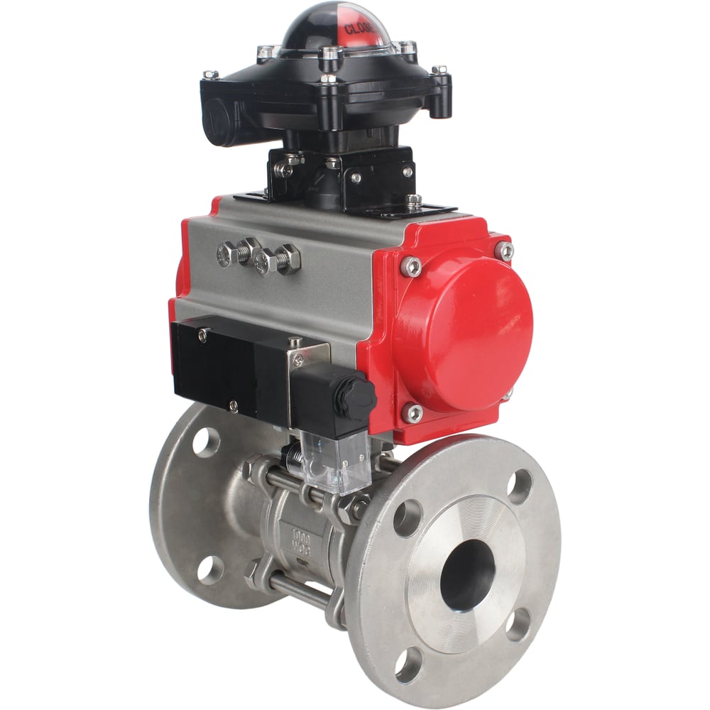 Изображение товара Кран DN.ru КШФПТ-ISO 304 180 Ду100 Ру16 разборный фланцевый двухходовой