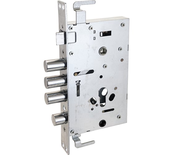 Изображение товара Врезной замок без ручек для металлических дверей Аллюр (правый; автоматический; без цилиндрового механизма) 7935