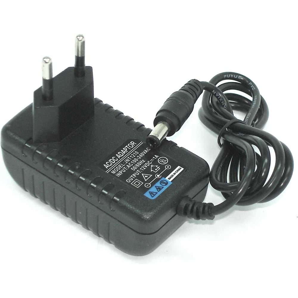 Изображение товара Блок питания AMPERIN 12V 1A сетевой адаптер с круглым штекером