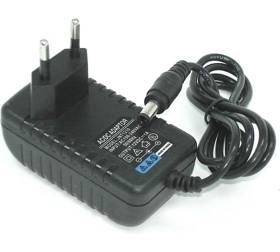 Изображение товара Блок питания AMPERIN сетевой адаптер 12V 1A 5.5x2.1 016128