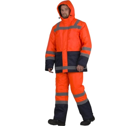 Изображение товара Костюм рабочий FORT Скандин-Дорожный утепленный, куртка+полукомбинезон 56-58/170-176 501452692