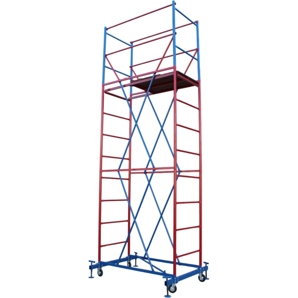Изображение товара Вышка-тура ООО РИЗ ФЛАГМАН 0,7x1,6 м, высота 5 м, сталь фанера