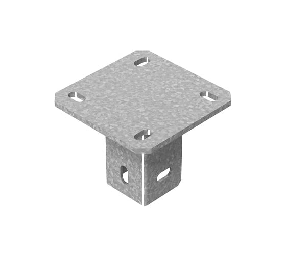 Изображение товара Потолочное крепление OSTEC одинарное для средних нагрузок 30x50 мм, толщина 3,0 мм, гальванический цинк ПКО3-3,0-ЭЦ