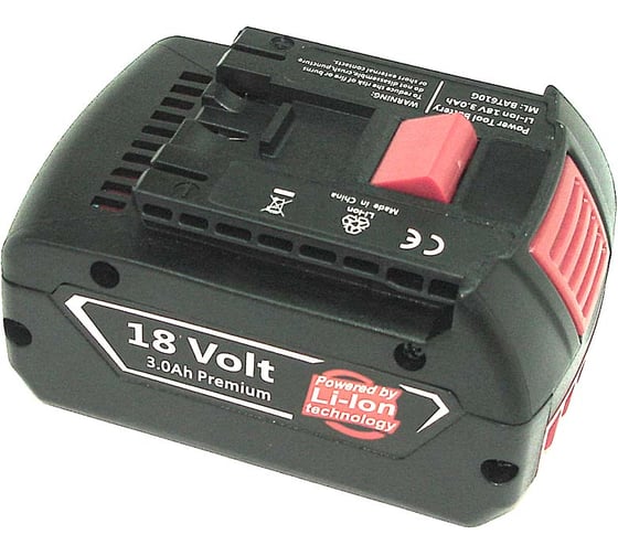 Изображение товара Аккумулятор AMPERIN для BOSCH (p/n: 2607336091, 2607336092, 2607336170, BAT609, BAT618), 3.0Ah 18V 020629