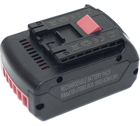 Изображение товара Аккумулятор AMPERIN для BOSCH (p/n: 2607336091, 2607336092, 2607336170, BAT609, BAT618), 4.0Ah 18V Li-ion 076992