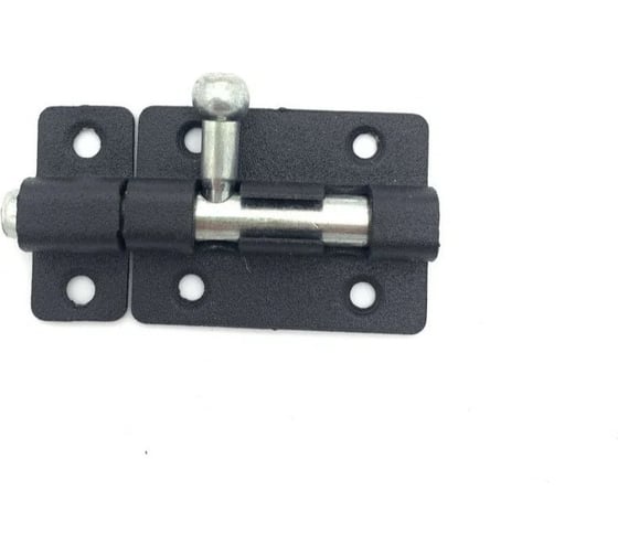 Изображение товара Задвижка накладная Метизик АГАТ ЗТ4, пол. черный, 2шт 1978 ЗТ4