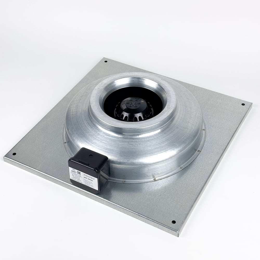 Изображение товара Канальный вентилятор KRAFTAIR ВКК-ФВ-125 круглый на квадратном фланце