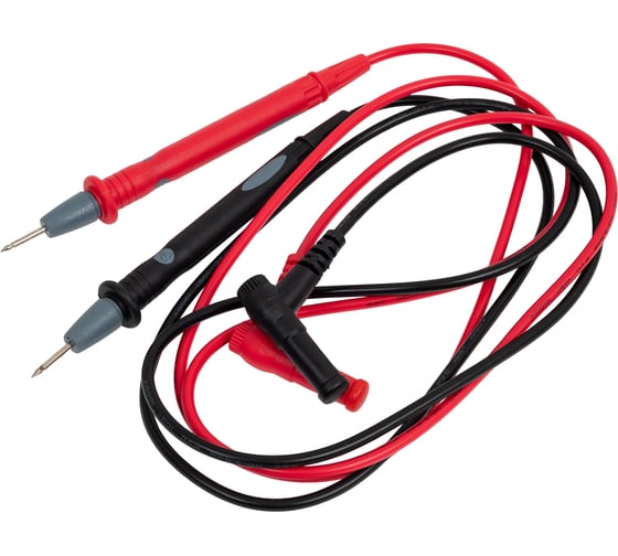 Изображение товара Щупы для тестера AMPERIN LEK-B15 никилерованный наконечник, кабель 110 см 2 шт 111280