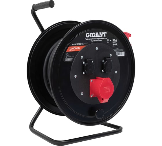 Изображение товара Промышленный удлинитель Gigant КГ 5х4 20м на катушке 80159