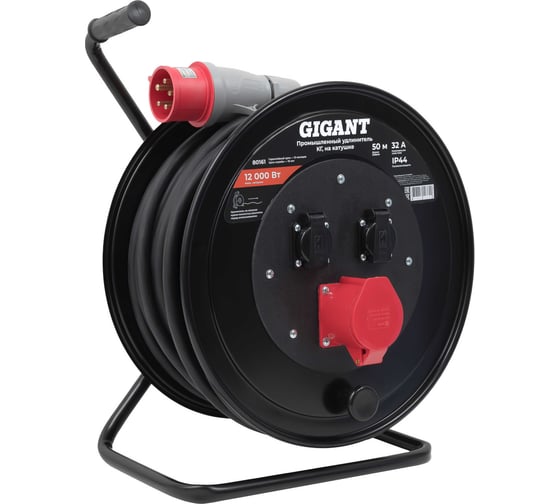 Изображение товара Промышленный удлинитель Gigant КГ 5х4 50м на катушке 80161