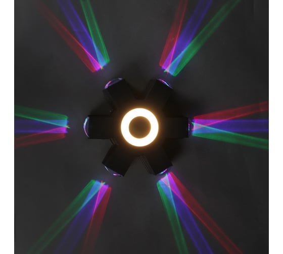 Изображение товара Уличный настенный светодиодный светильник Reluce 08231-9.2-007U LED4W+6*3W RGB BK