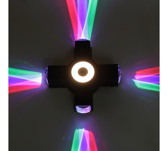 Изображение товара Уличный настенный светодиодный светильник Reluce 08231-9.2-005U LED3W+4*3W RGB BK