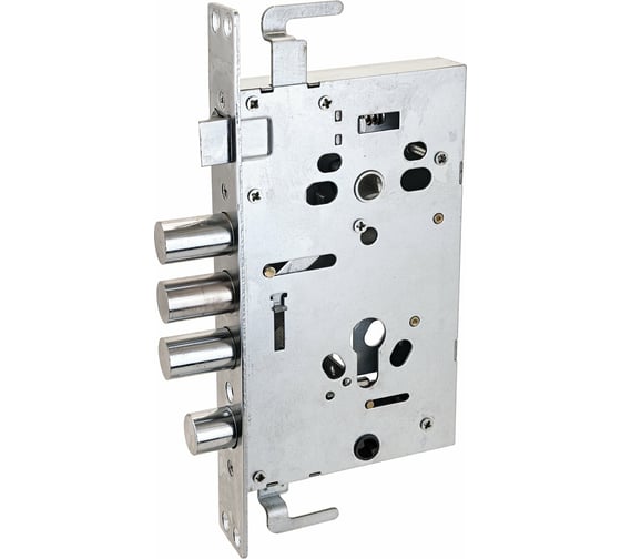 Изображение товара Врезной замок без ручек для металлических дверей Аллюр ЗВ1-08А-С без цилиндрового механизма 1558