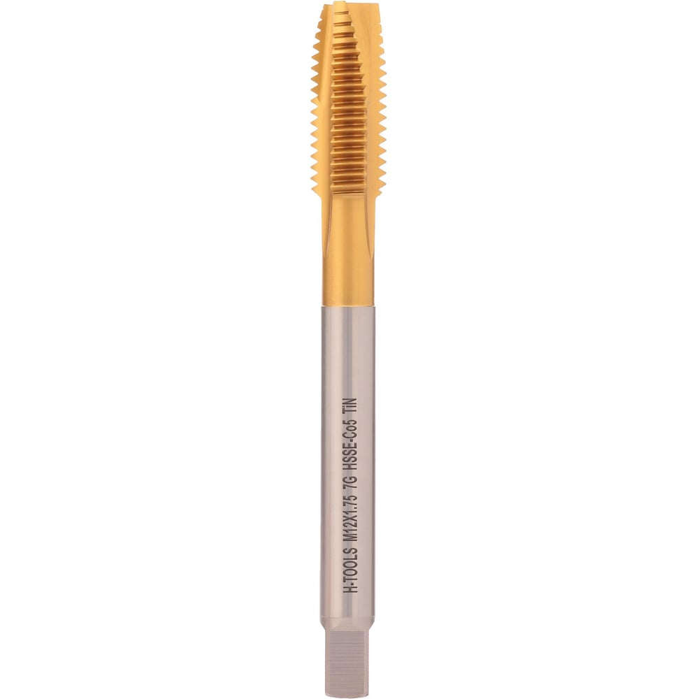 Изображение товара Метчик H-Tools М12 шаг 1.75мм DIN376 HSSE-TiN 110мм