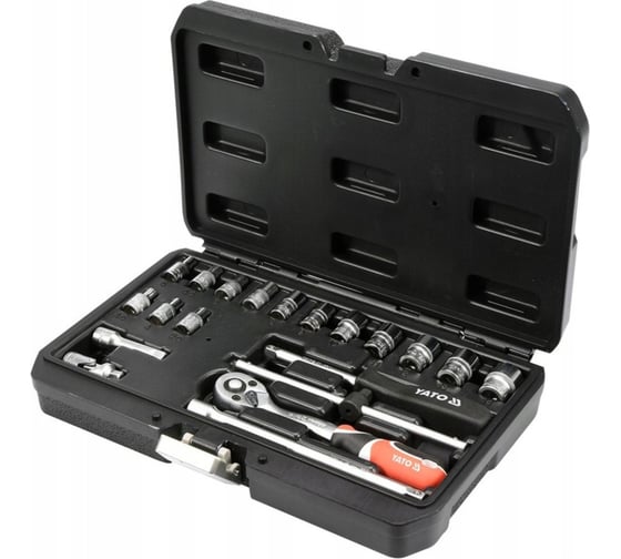 Изображение товара Набор торцевых головок YATO 1/4" 20 предметов XS YT-14491