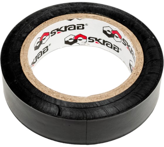 Изображение товара Изолента ПВХ SKRAB черная, 15мм х 10м, 10 шт 85510