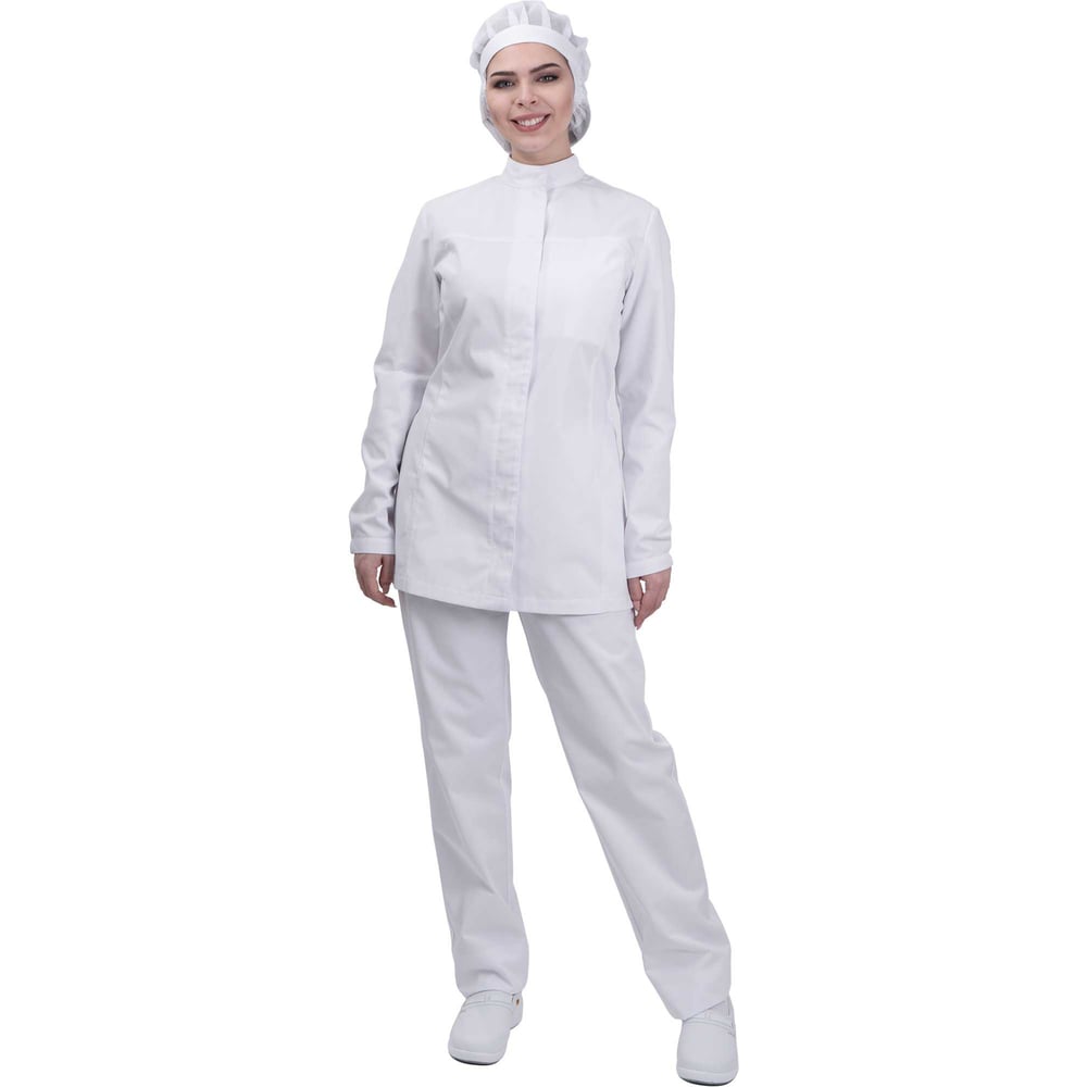 Изображение товара Куртка ГК Спецобъединение АПРЕЛЬ ХАССП белая для женщин 128-132