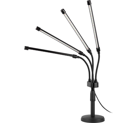 Изображение товара Настольный светильник для растений ЭРА FITO40WАLEDRaUSB полного спектра 40 Вт черный Б0068290