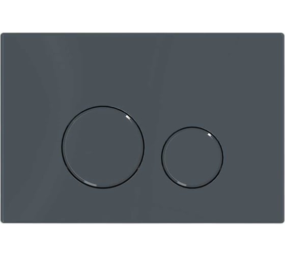 Изображение товара Кнопка смыва ALLEN BRAU PRIORITY 3.0 пневмо, abs, синий матовый RAL7031 9.20A01.BGM (345330) 00345330