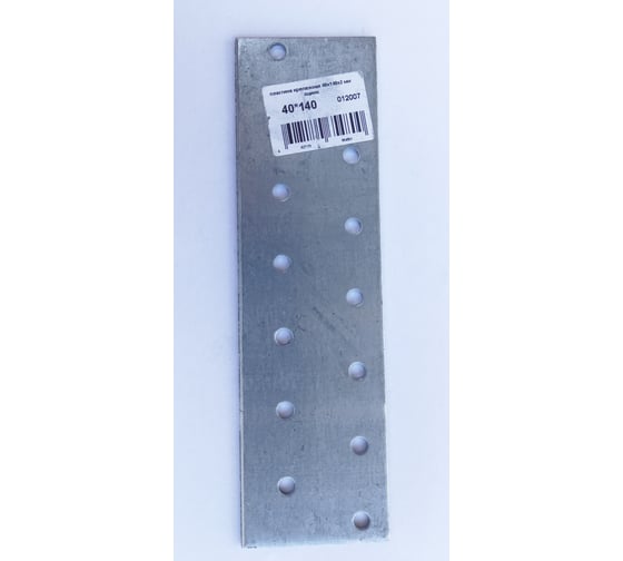 Изображение товара Крепежная пластина НАКРЕПКО 40х140х2 мм оцинк. 012007