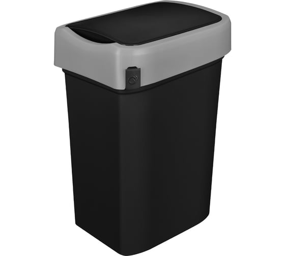 Изображение товара Контейнер для мусора Econova SMART BIN 50л, черный 435290013